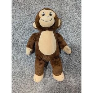 Build a Bear Monkey 18" Plush Stuffed Brown Smile Face Curly Tail 2017‎ BAB